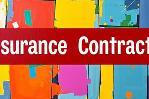 Insurance Contract Fundamentals