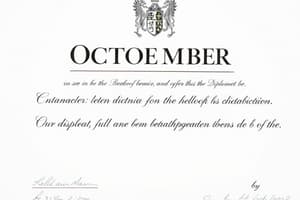 Das Oktoberdiplom 1860