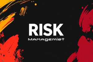 Enterprise Risk Management Overview