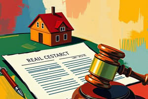 Real Estate Contracts Overview