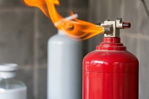 Flammable Materials and Fire Suppression