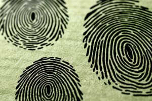 Fingerprints: Patterns & History