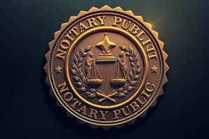 Notary Public Seal Security