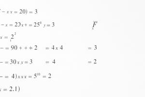 Quadratic Equations Matching Quiz