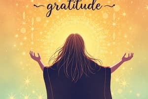 Gratitude and Positivity in Life Coaching