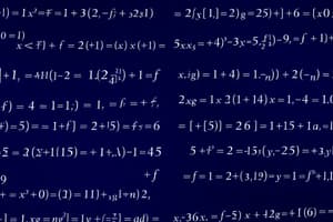 Algebra Class 10: Quadratic Equations