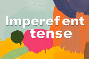 Conjugation de 'querer' in Imperfecto