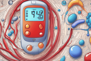 Clinical Significance of Blood Glucose Levels