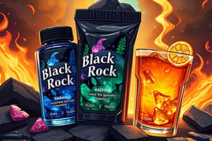 Black Rock Fuel Flavors Flashcards