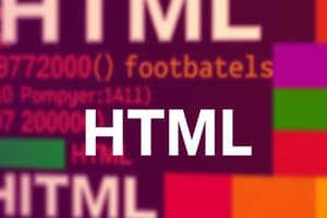 HTML Tags and Attributes