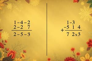 Fractions: Multiplication and Division