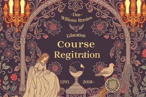 Course Registration and Account Management