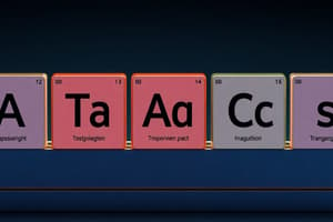 Scientific Terms in Chemistry Quiz