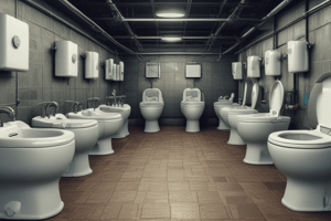 Siphonic toilets and sewage systems