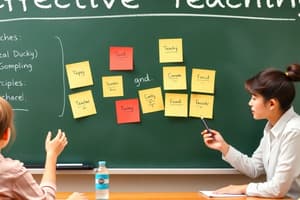 Characteristics of a Good Teacher