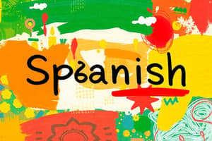 Spanish - Module 2 Vocab