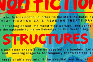 Structures in Nonfiction Text