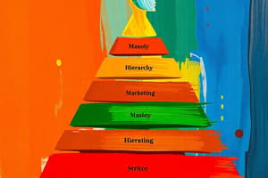 Introducción al Marketing y Pirámide de Maslow