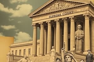 Supreme Court and Federal Court System Quiz