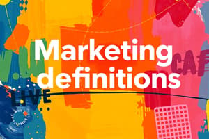 Marketing Chapter 1: New Realities