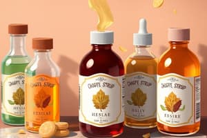 Syrups and Their Components