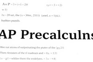 AP Precalculus Syllabus 2023-2024