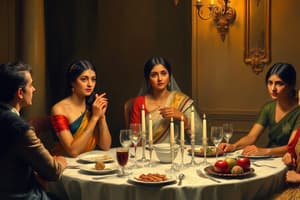 Colonial Dinner Party in India