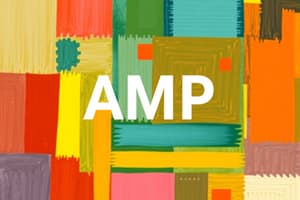 AMP and Sub-AMP Structure and Processes