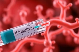 Insulin Action on Liver and Adipose Tissues