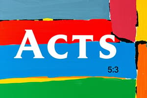 Understanding Acts 5:3 and the Definite Article