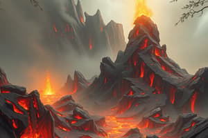 Lava Properties and Formation Quiz