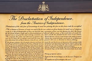 Declaration of Independence