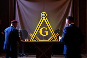 Craft Freemasonry First Degree Ritual