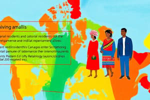 Canadian Entry Requirements for PRs and FNs