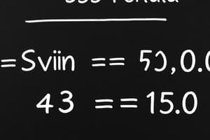 Populations, Samples & Sample Size: Slovin's Formula