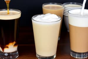 Drink Preparation Guide: Cup Types & Dairy Options