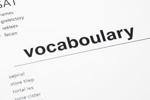 SAT Vocabulary - 1000 Common Words