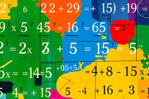 Algebra Class 10 - Literal Calculations