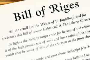 The Bill of Rights Quiz