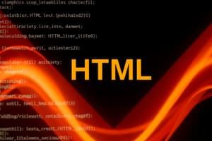 Introducción al Lenguaje HTML