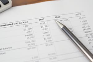 Accounting: Unadjusted Trial Balance