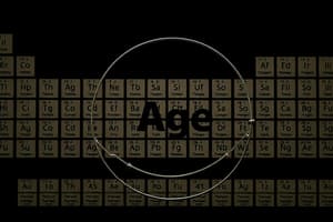 Chemistry Periodic Table Quiz