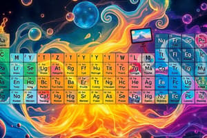 Chemistry Basics and Periodic Table