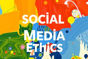 Ethics in Social Media Marketing