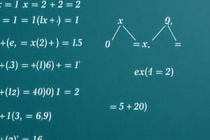 Quadratic Formula Relationships