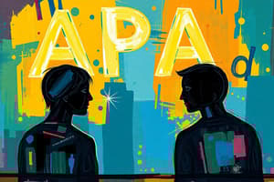 Ethics in Psychology: Interrogations & APA