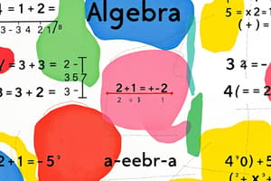 Algebra II Vocabulary Flashcards