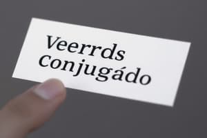 Conjugação de verbos em português