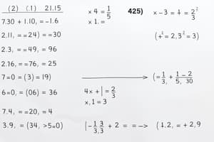 Algebra Factorization Rules Quiz