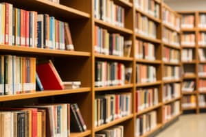 Library Book Selection Principles Quiz